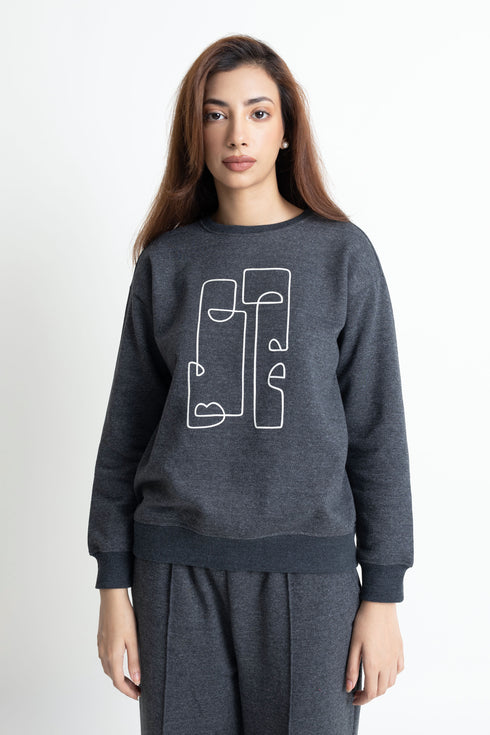 The Grey Abstract Sweatshirt